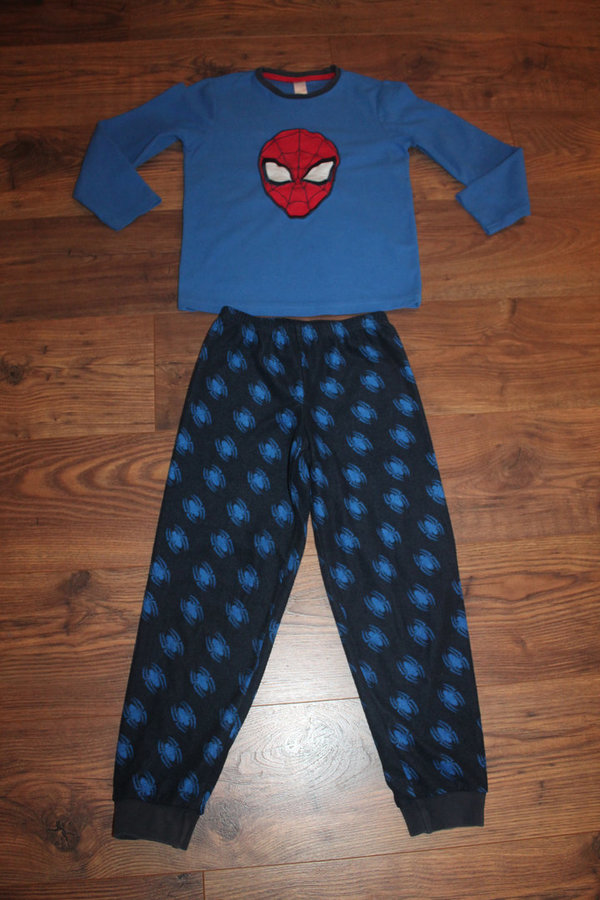 Fleece-Schlafanzug, Spiderman, Gr. 134