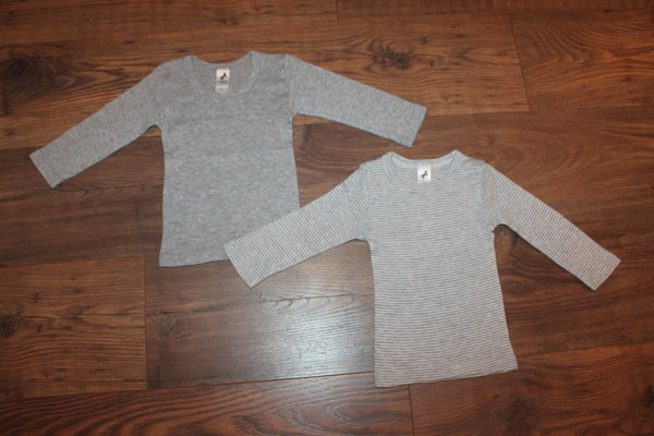 2 Langarm-Shirts, C&A, Gr. 92